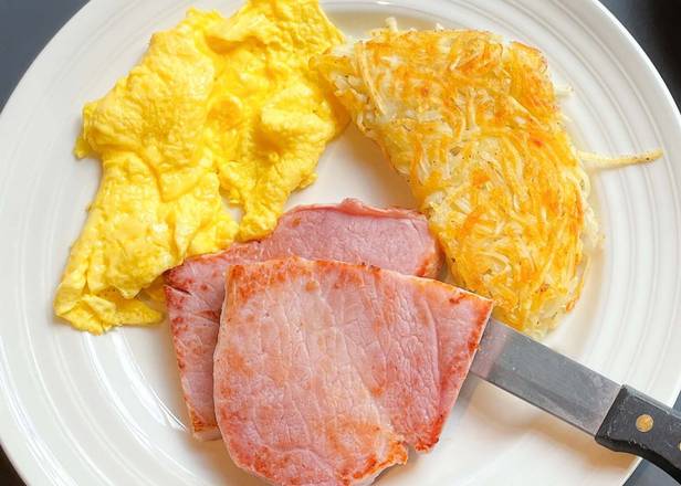 Ham Steak and Eggs*
