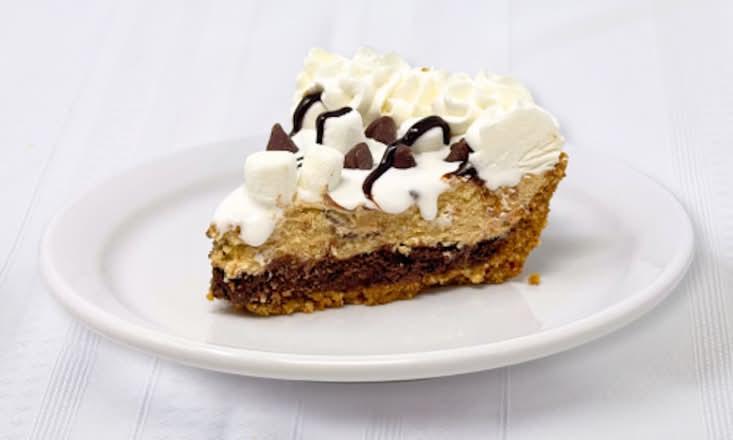 Peanut Butter S'mores Pie Slice