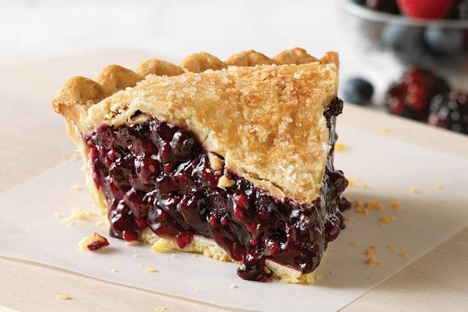 Triple Berry Pie Slice