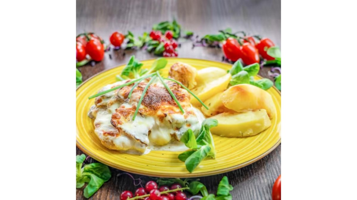 Piept de pui gratinat