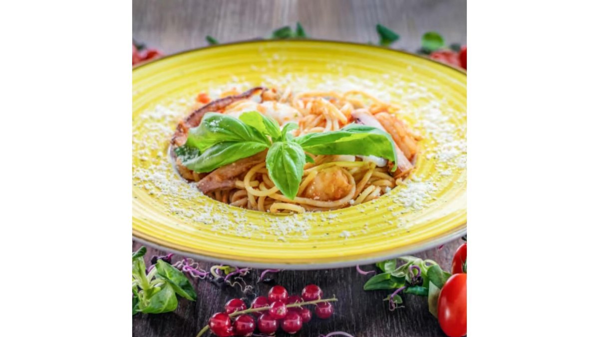 Spaghete cu creveți și usturoi