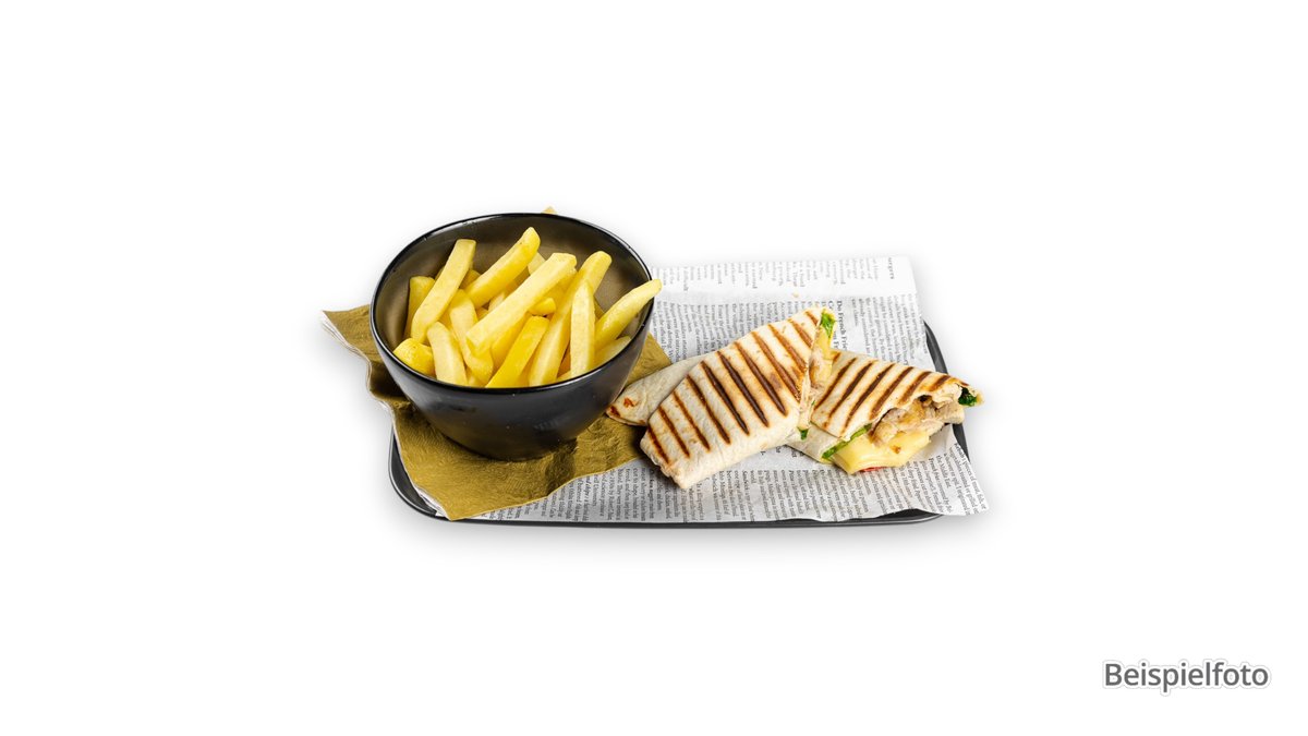 Vin Chicken Wrap - Menü A