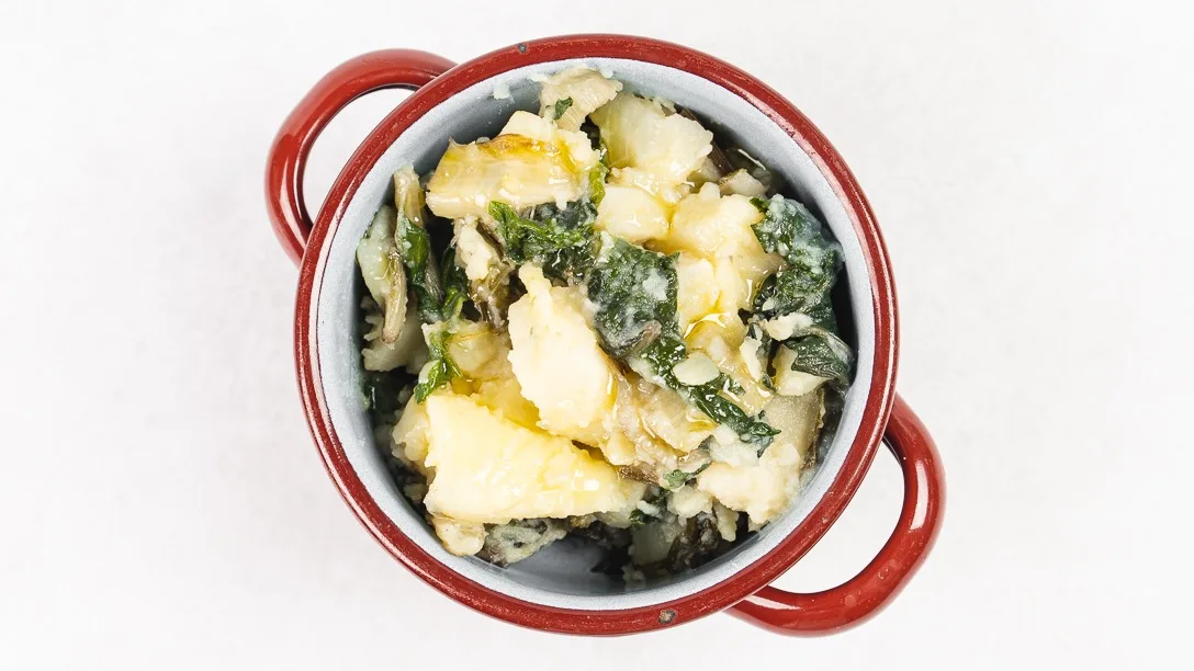 Blitva s krompirjem / Chard with boiled potatoes
