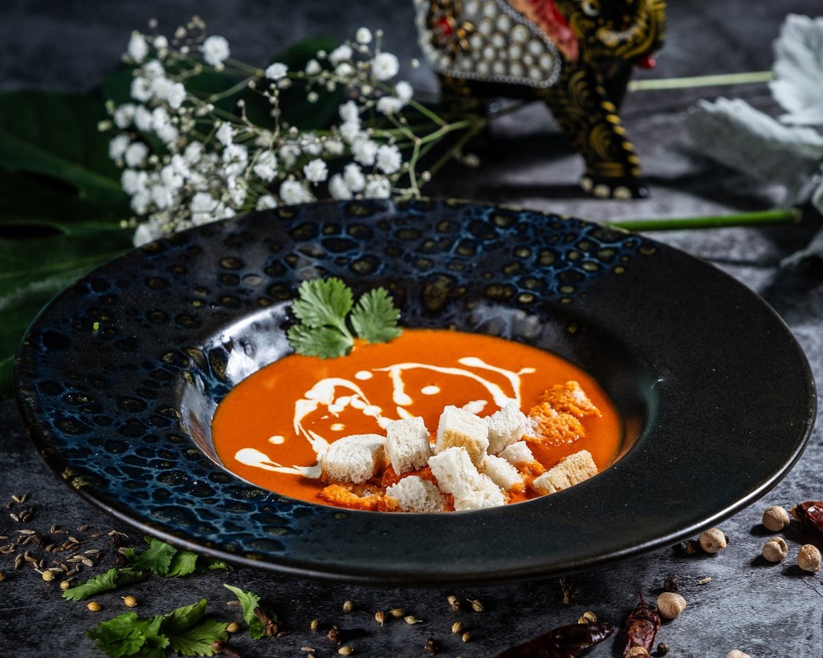 003. Indian Tomato Soup with Crouton