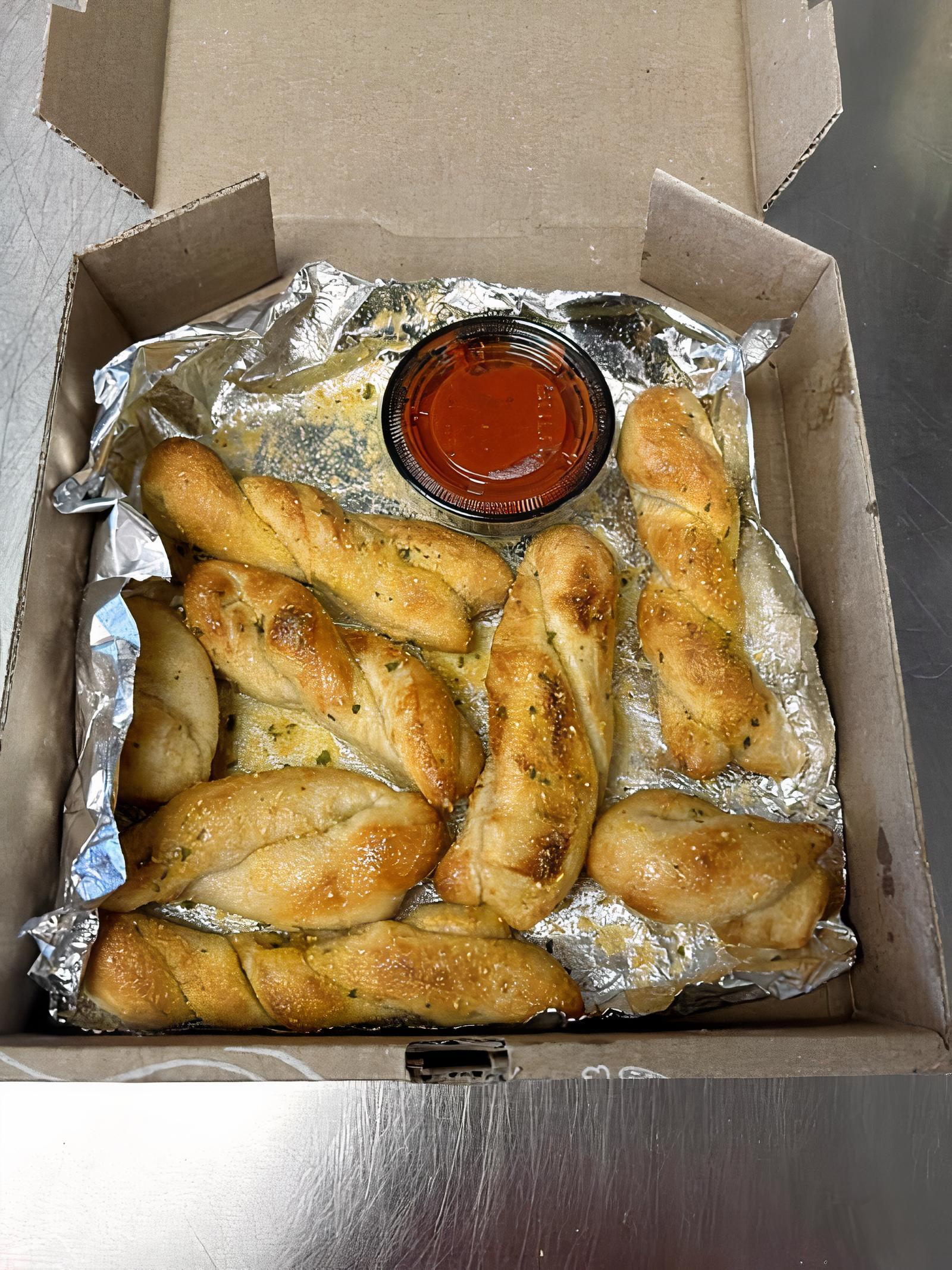 Hand-Made Garlic Romano Twists