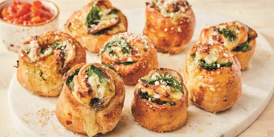 Spinach and Mushroom Roll