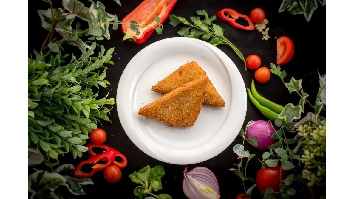 Menu with Fried Cheese  2 pcs