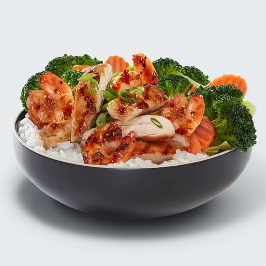 Chicken and Shrimp Veggie Bowl