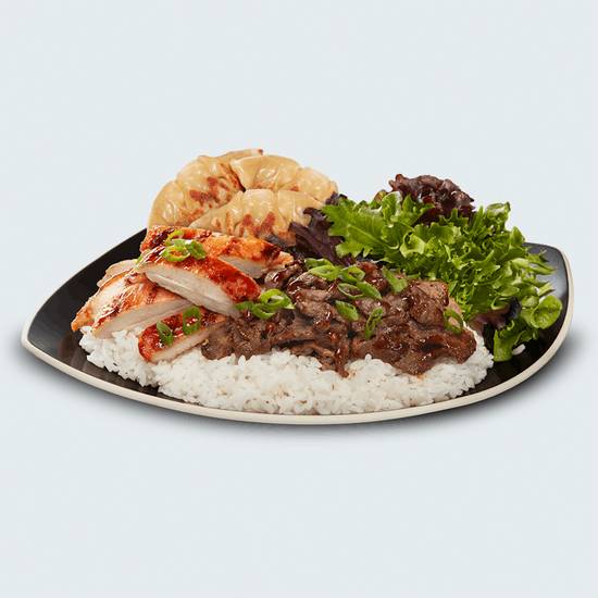 WaBa Chicken and Steak Plate