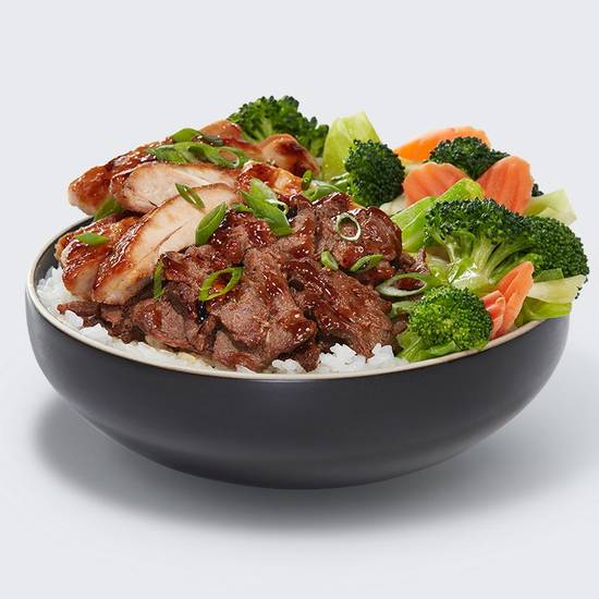 WaBa Chicken and Steak Veggie Bowl