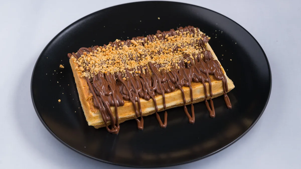 Nutella and PB waffle