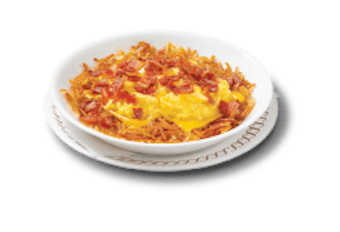 BACON EGG and CHEESE HASHBROWN BOWL
