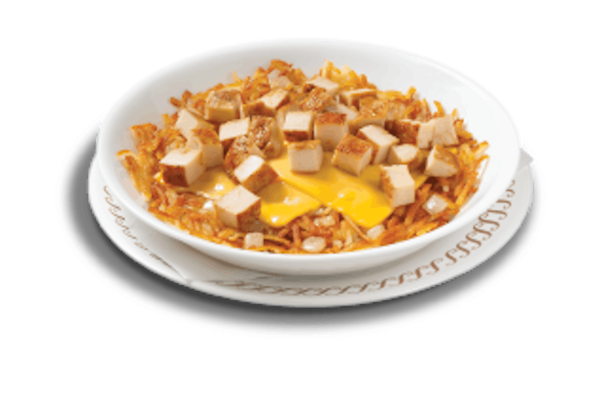 CHICKEN MELT HASHBROWN BOWL