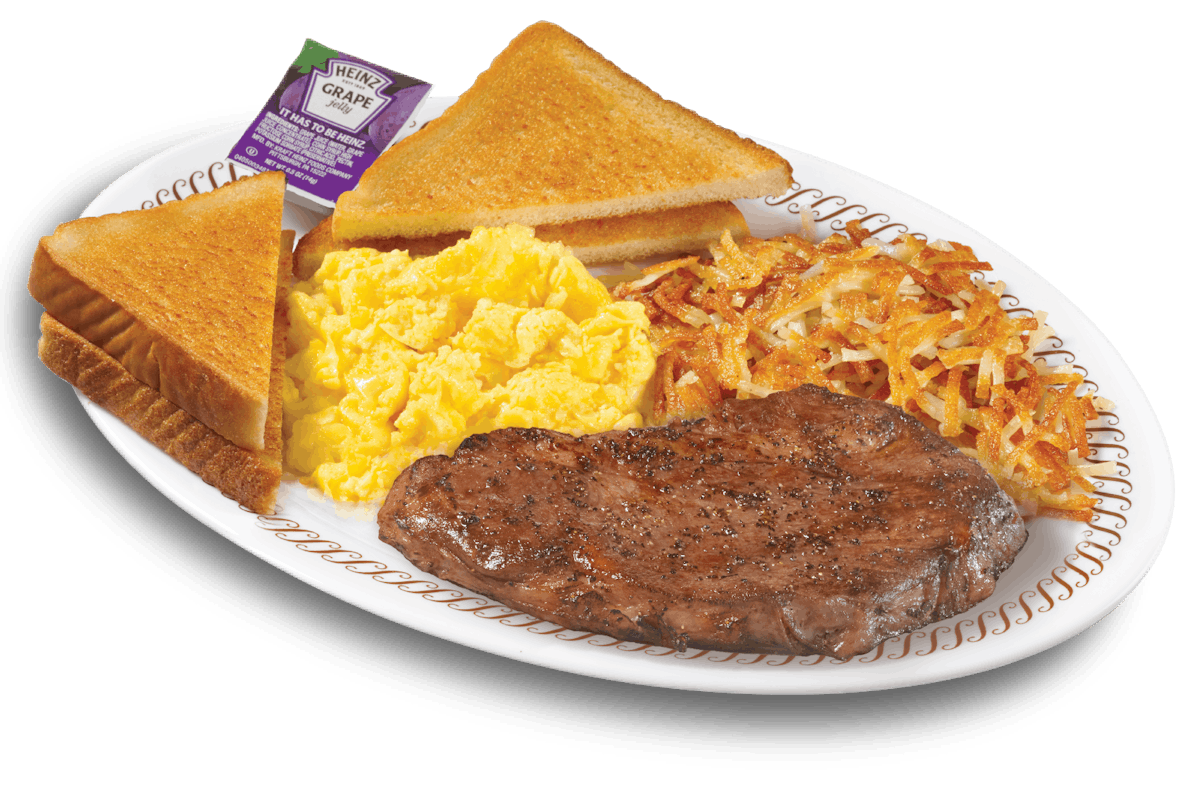 DELMONICO STEAK and EGGS