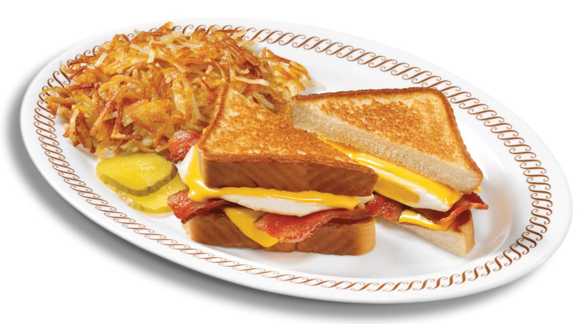 TEXAS BREAKFAST MELT with HASHBROWNS