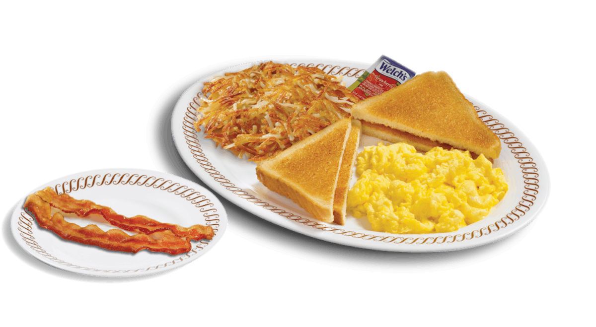 TWO EGG BREAKFAST with SIDE MEAT