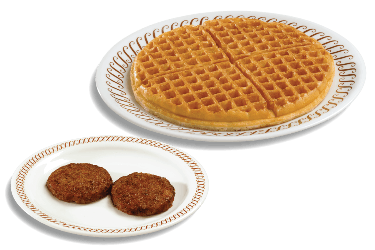 WAFFLE with a SIDE OF MEAT