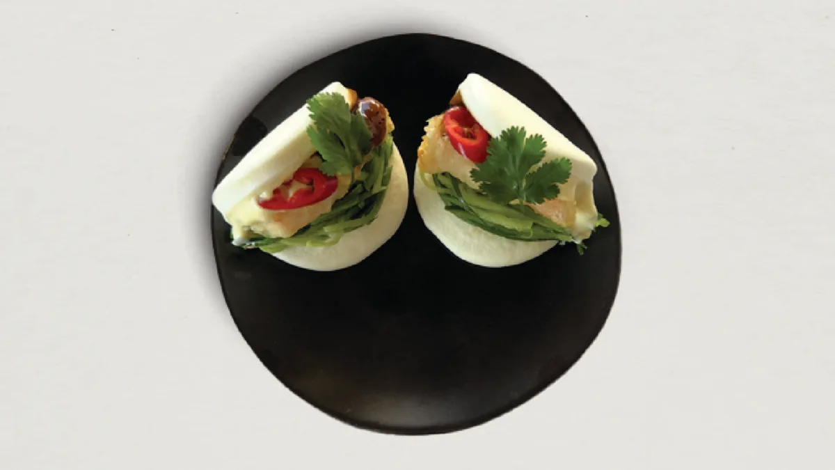 112. Tempura Prawn Bao Buns