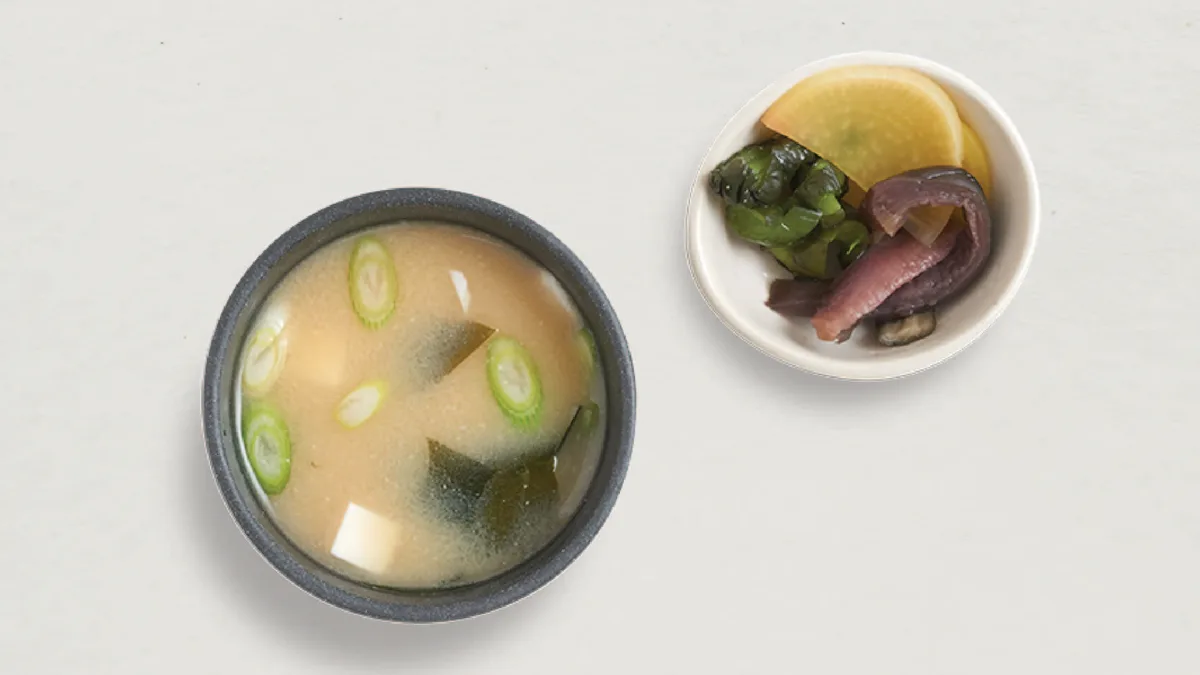 341. Miso Soup + Japanese Pickles