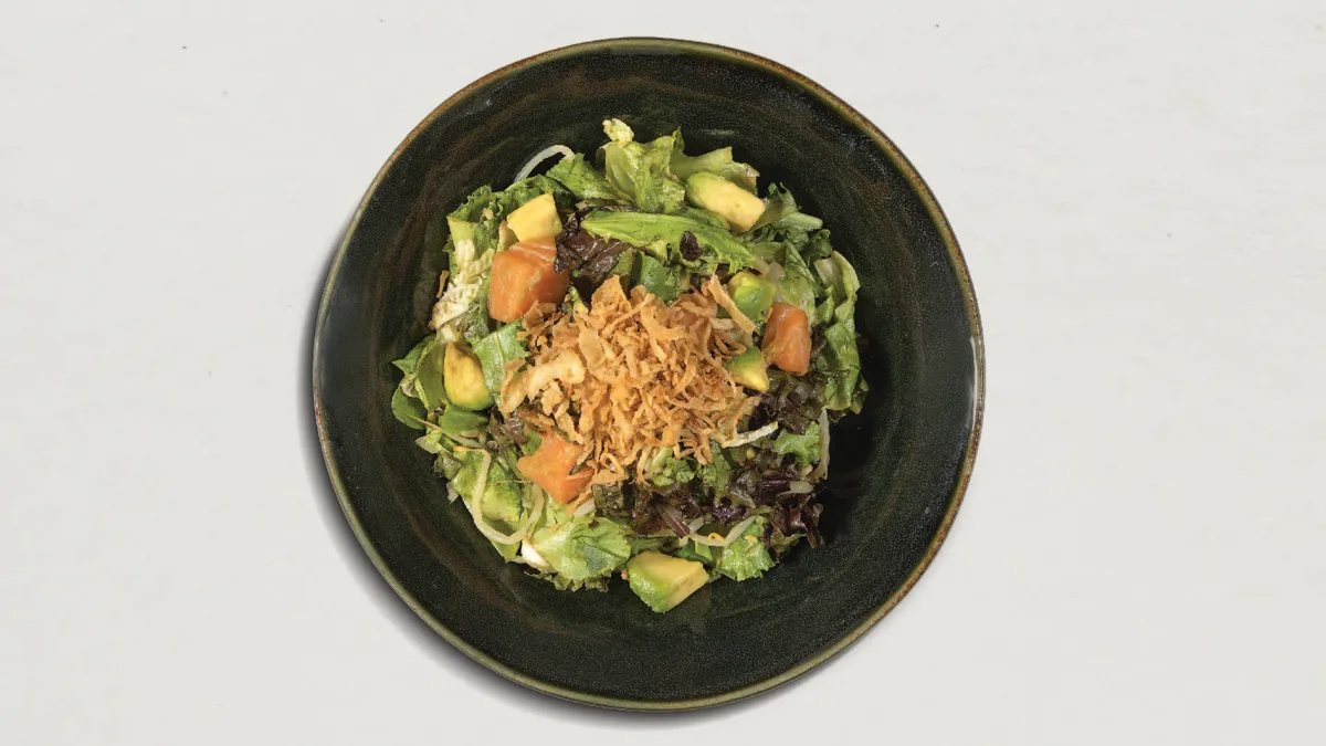 64. Sashimi Salmon and Avocado Salad