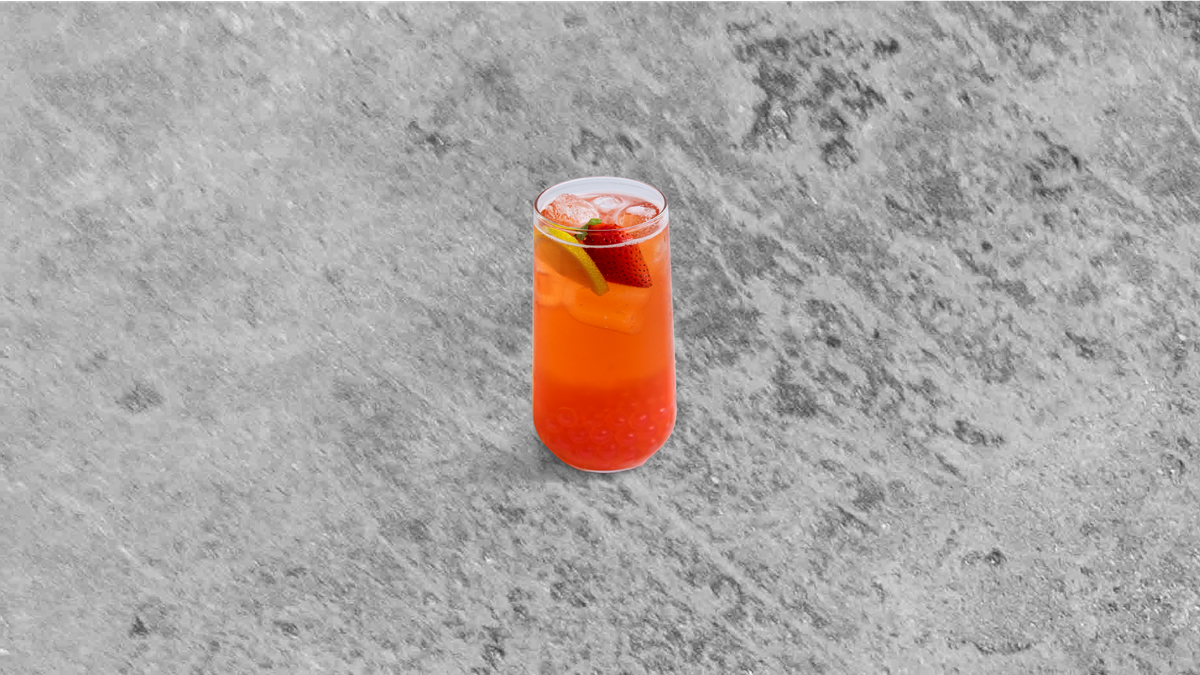 714. Strawberry Lemon Crash Bubble Tea