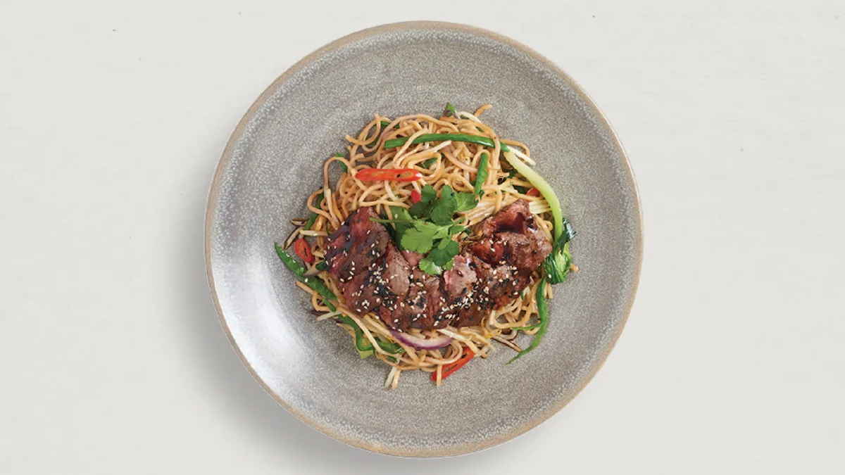 90. Teriyaki Steak Soba