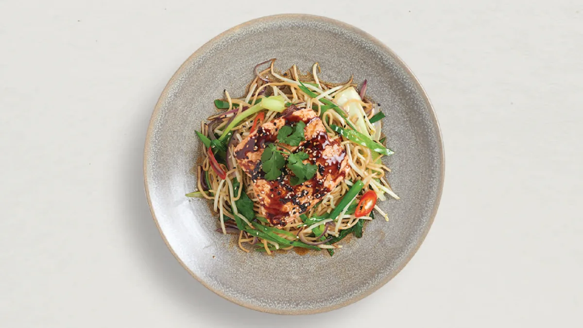 92. Teriyaki Salmon Soba