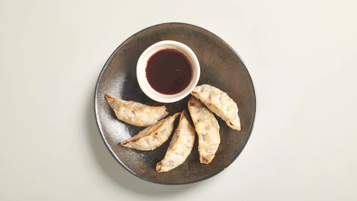 99 Dybstege gyoza med and