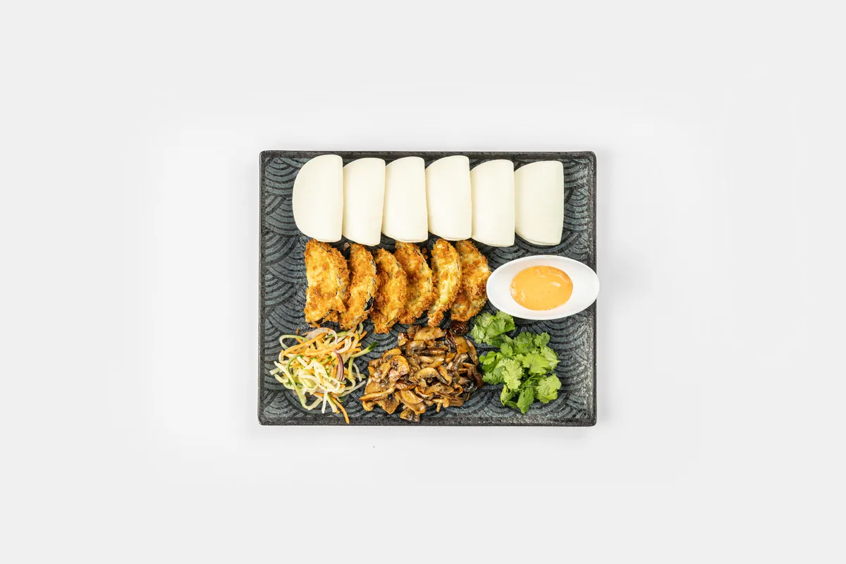 Bao buns yasai | hríby + baklažán (vg) (BAO BUNS)