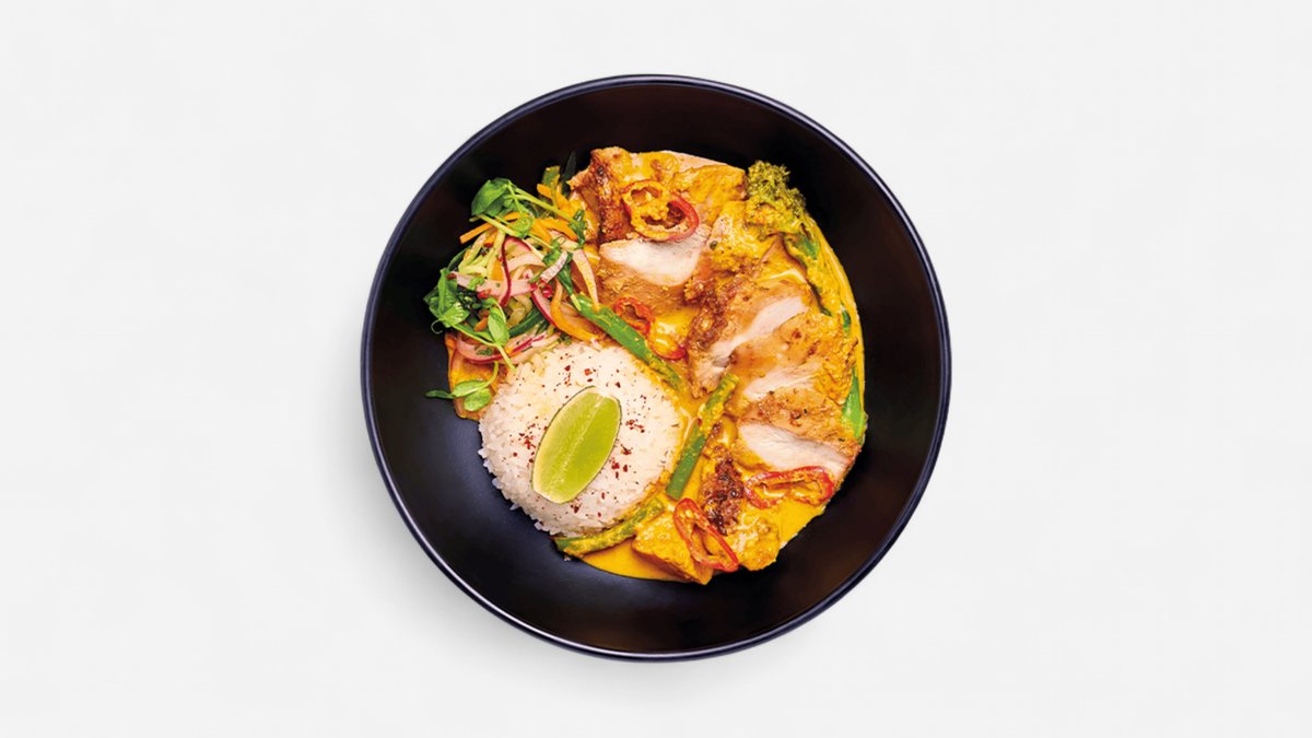 Coconut kare marinated chicken thigh
