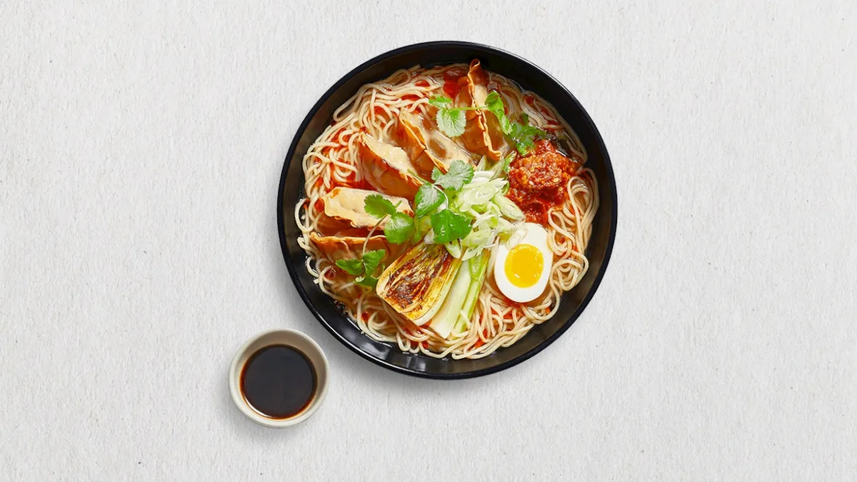 Duck gyoza ramen