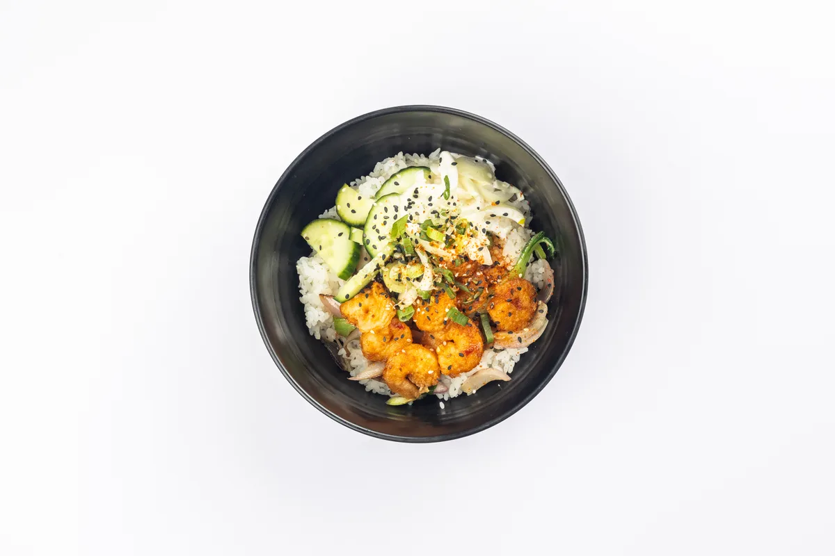 Gochujang rice bowl krevety