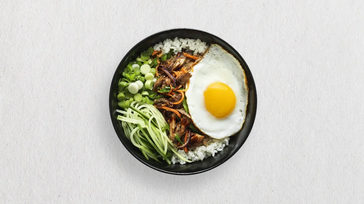 Grilled duck donburi