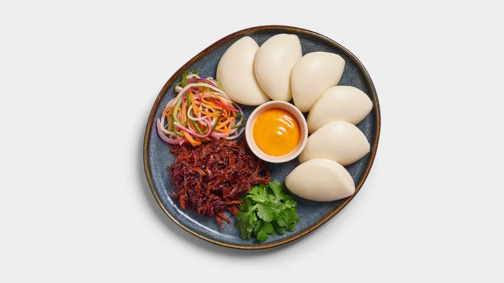 Korean barbecue beef sharing plate