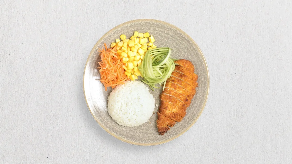 mini chicken katsu vyprážané