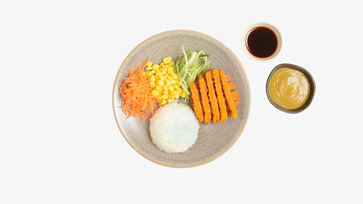 Mini yasai katsu curry (vg)