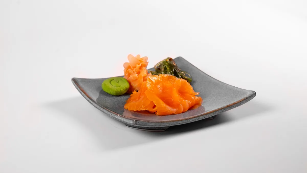sashimi údený losos