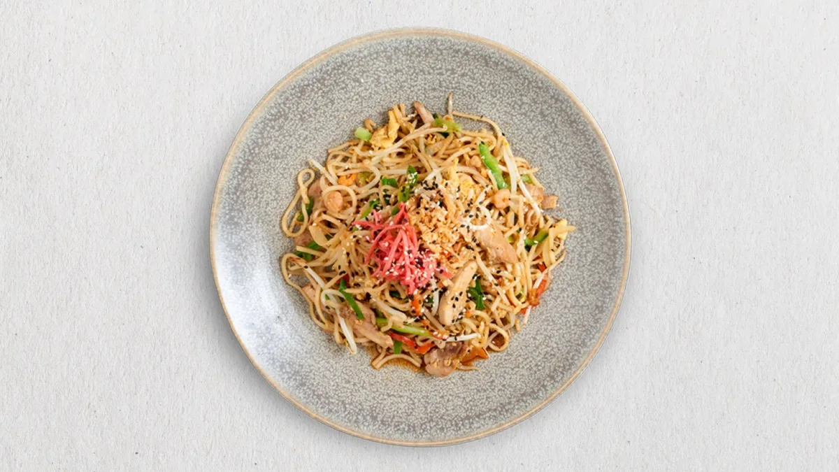Yaki soba yasai | huby a zelenina (v)