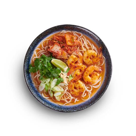 chili shrimp and kimchi ramen