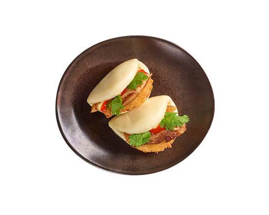 pork belly and panko apple bao