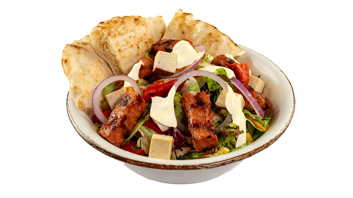 Vege ćevapi salata