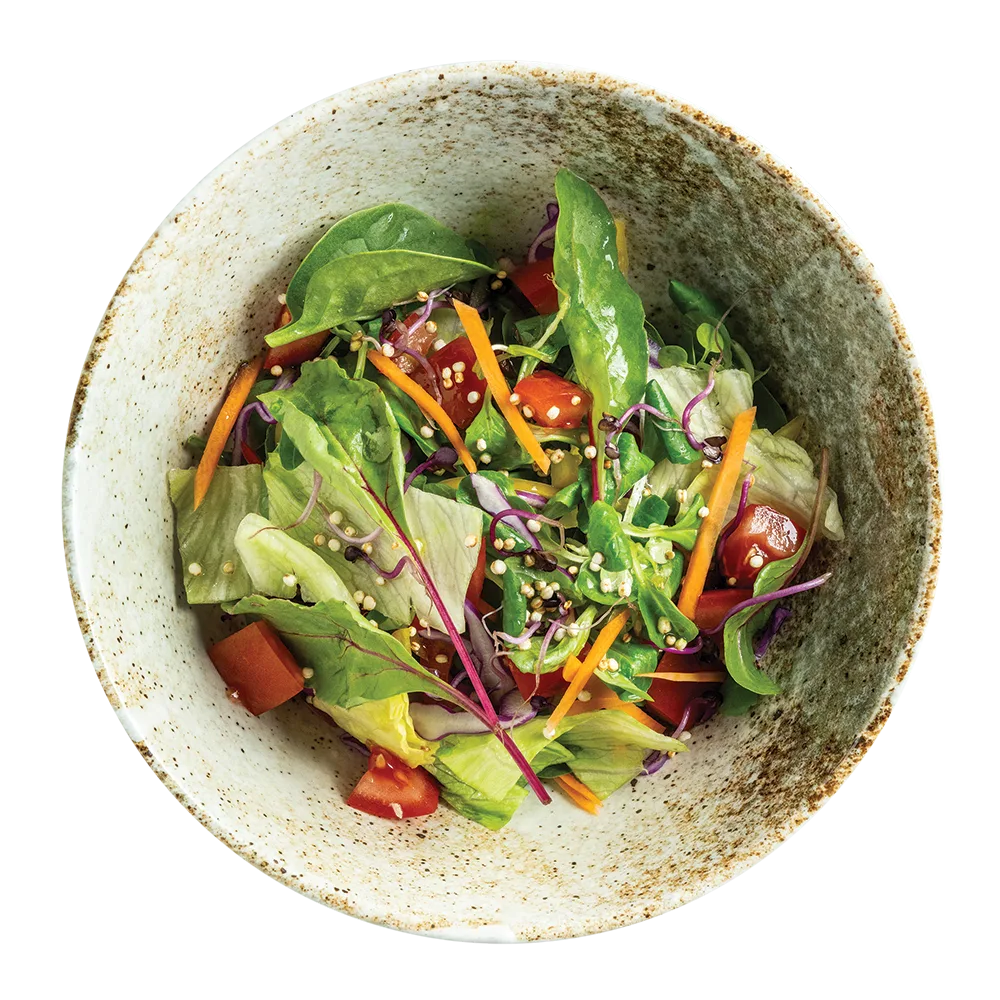Friss vegyes saláta választható öntettel