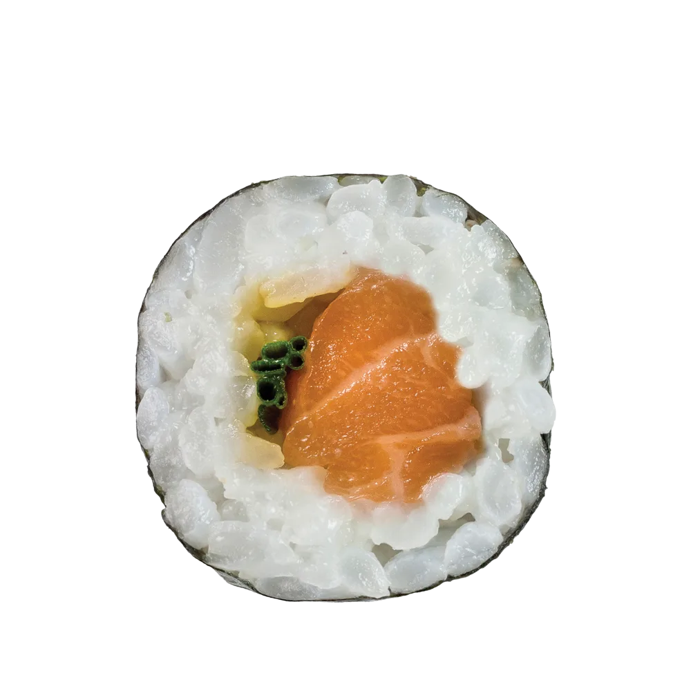 Lazac, snidling, teriyaki szósz maki