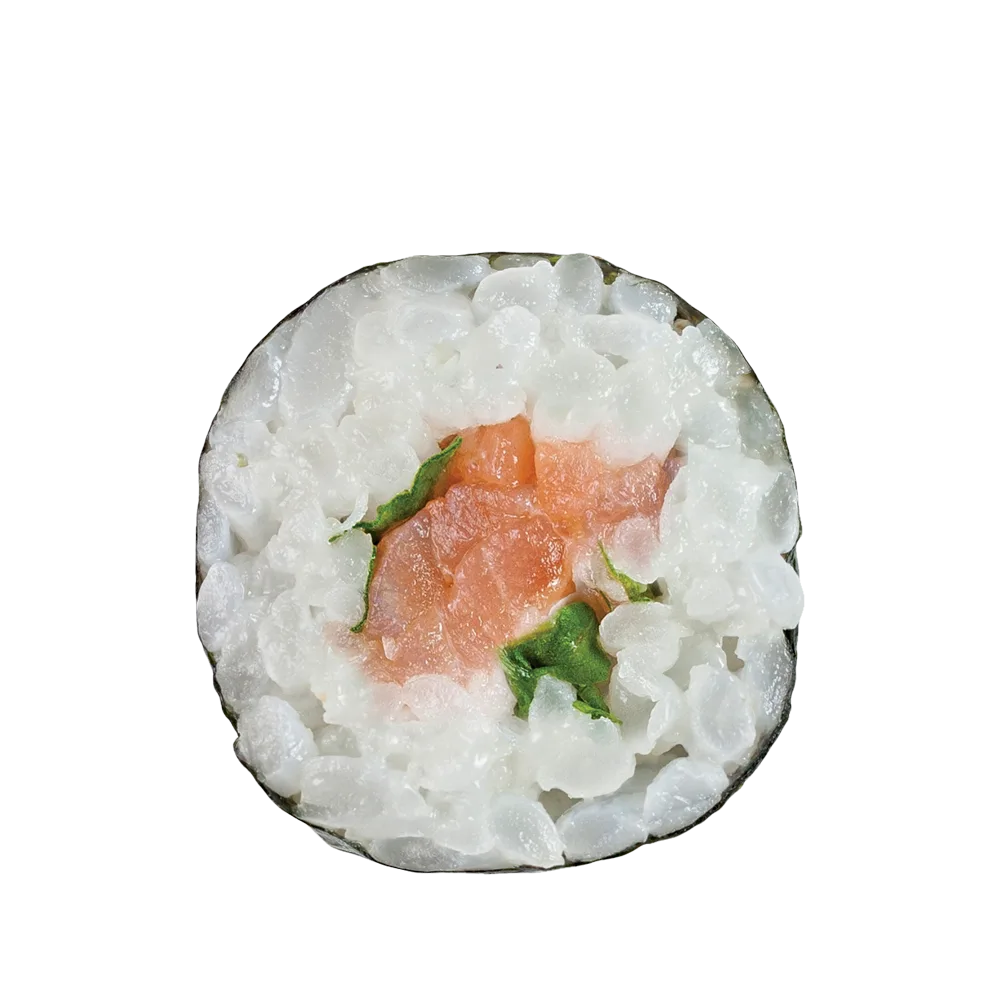 Füstölt lazac, rukkola maki