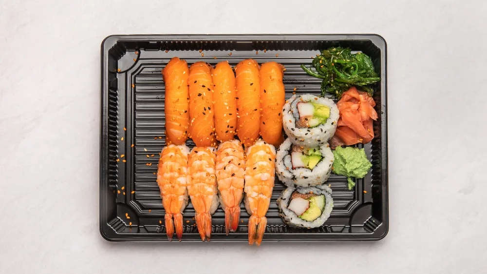 14. Stor EBI och Shake Sushi (12 bitar)