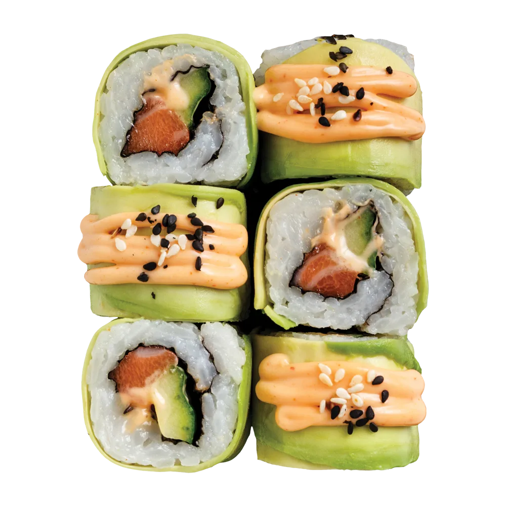 Hot salmon uramaki roll (6 db) 🌶️🌶️