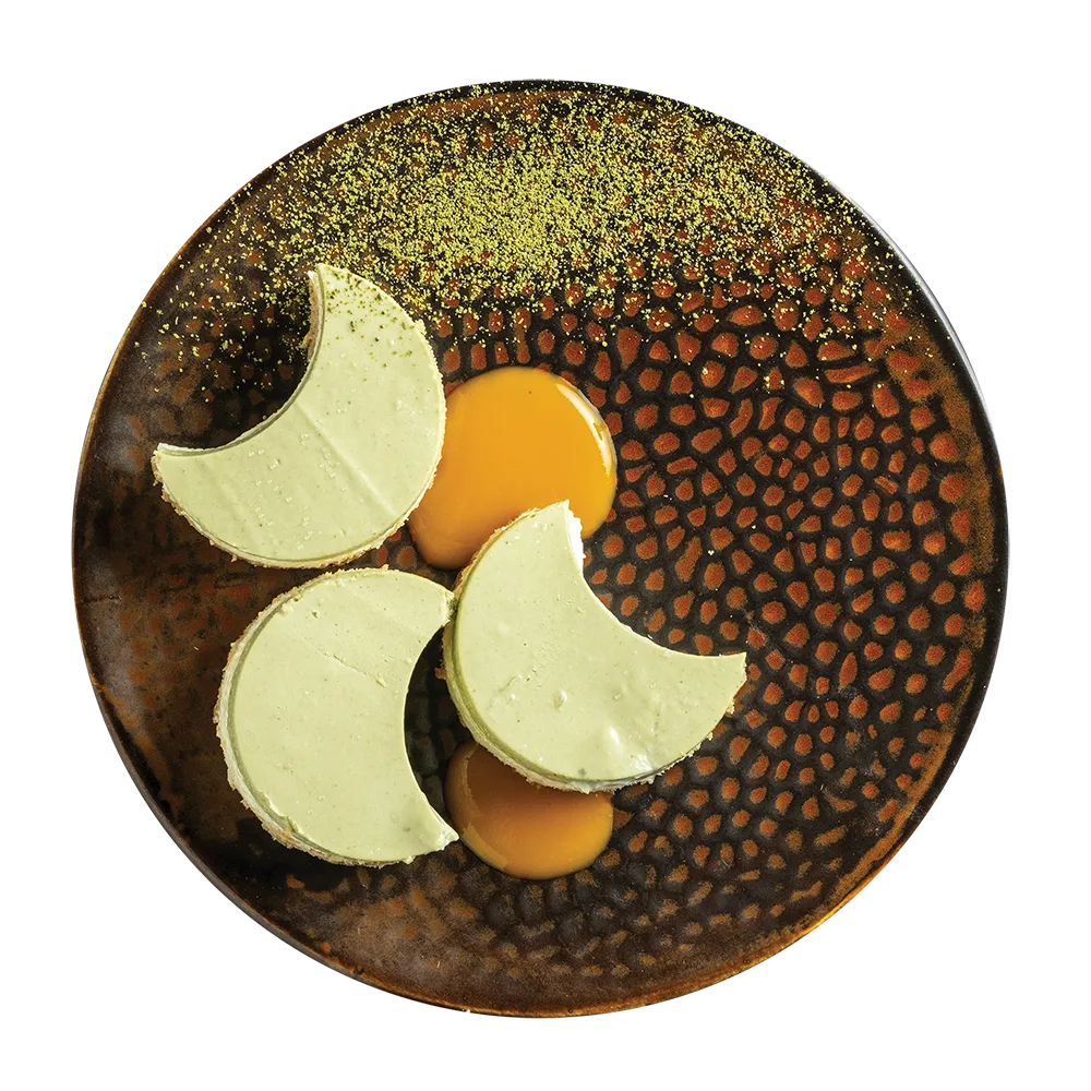 Matcha teás sajttorta (3db)