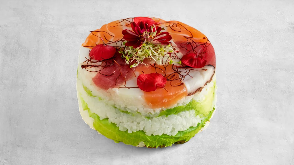 Mini sushi keki