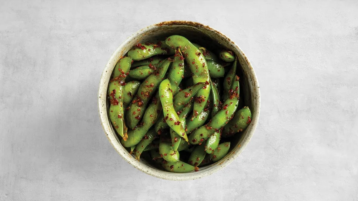 Pikáns, fokhagymás pirított edamame bab 🌶️