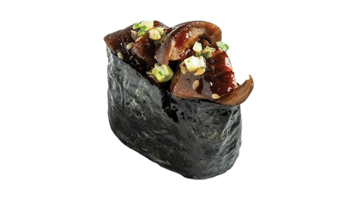 Shiitake gomba nigiri bbq szósszal